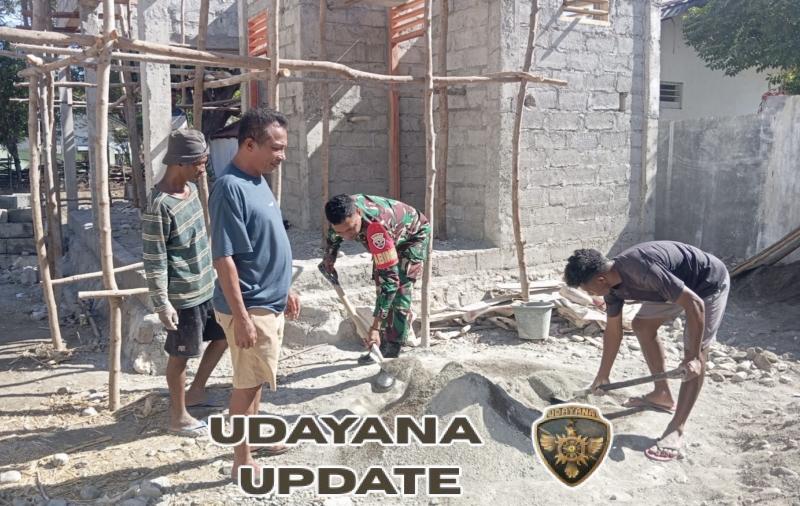 Koptu Natalino Jadi Teladan, Tunjukkan Semangat Kebersamaan Lewat Gotong Royong