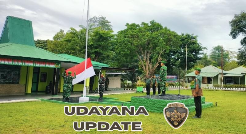 Upacara Senin Pagi di Kodim 1618/TTU Simbol Penguatan Tugas dan Tanggung Jawab Prajurit