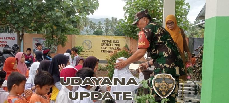 Babinsa Lamusung Dampingi Program Makan Bergizi Gratis di SD Negeri Lamusung