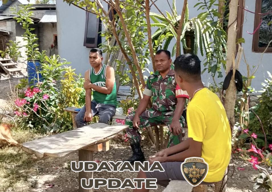 Babinsa Koramil 05/Biut Laksanakan Komsos Bersama Masyarakat Desa Boronubaen