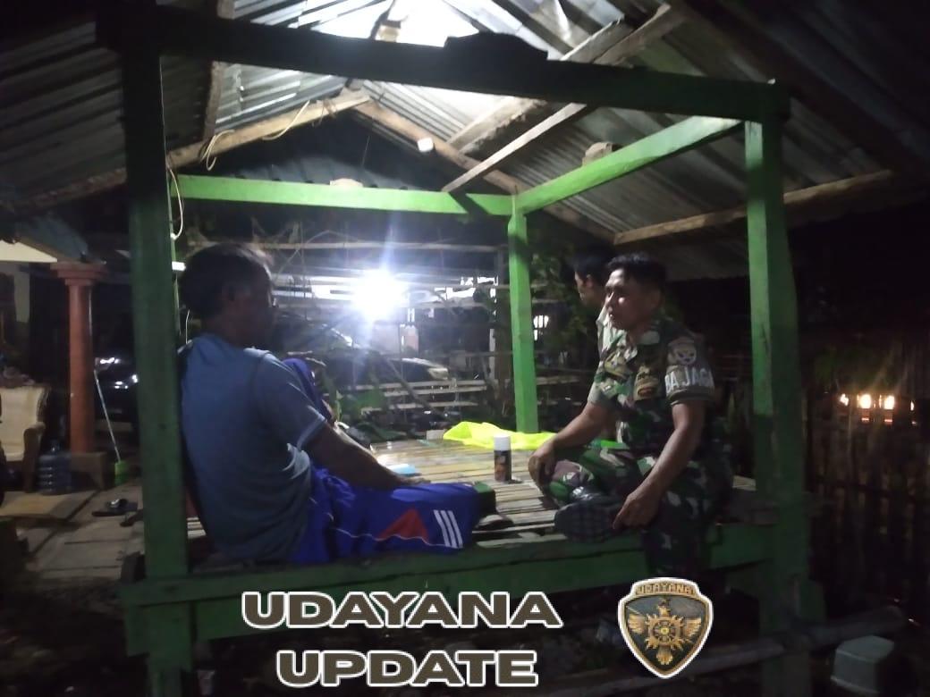 Koramil 1628-01/Taliwang Gelar Patroli Malam, Imbau Warga Jaga Kamtibmas