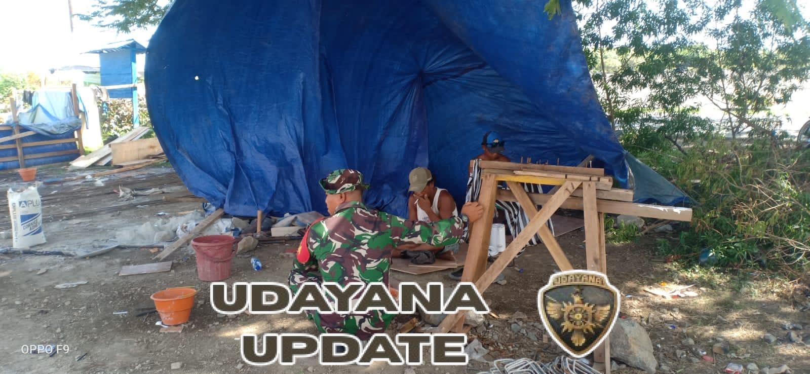 Babinsa Poto Tano Laksanakan Komsos dan Monitoring Kegiatan KDKMP