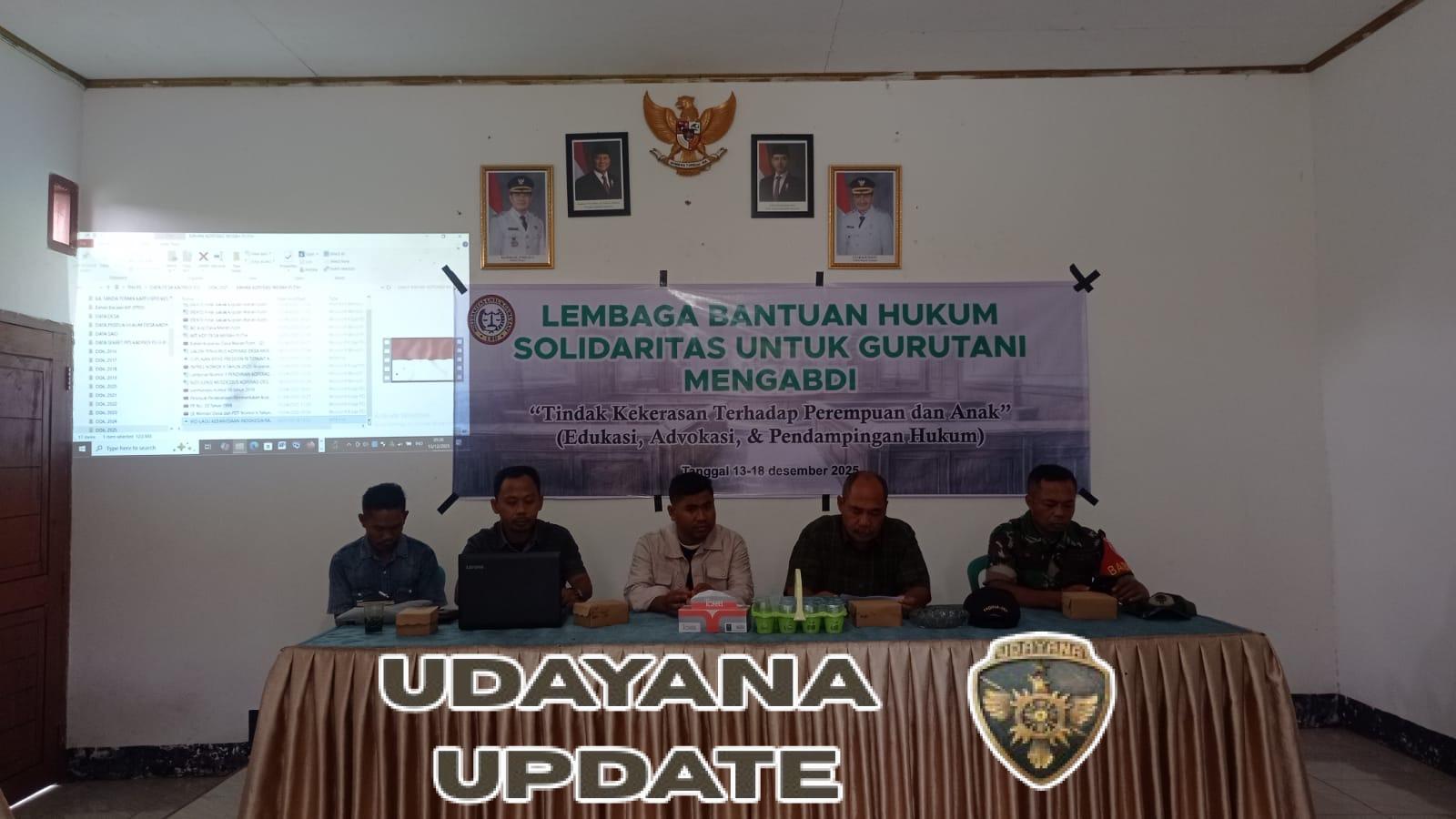 Babinsa Pekat Hadiri Sosialisasi Bantuan Hukum LBH Kabupaten Dompu di Desa Kadindi Atas
