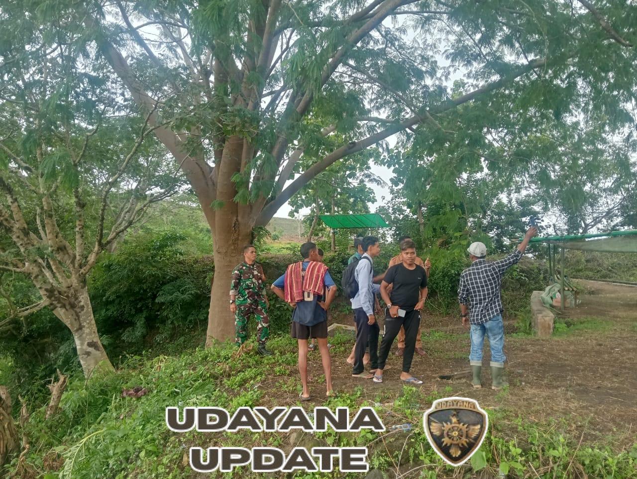 Babinsa Dompu Pantau Keamanan dan Dorong Wisata Air Terjun Pelangi