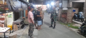 Patroli Malam Koramil 1628-03/Seteluk Jaga Kondusifitas Wilayah