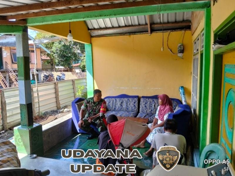 Babinsa Seteluk Imbau Warga Korban Gigitan Anjing Rabies untuk Rutin Kontrol Kesehatan