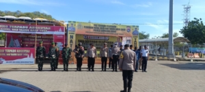 Apel Gabungan Posko Terpadu Nataru 2025–2026 Digelar di Pelabuhan Poto Tano