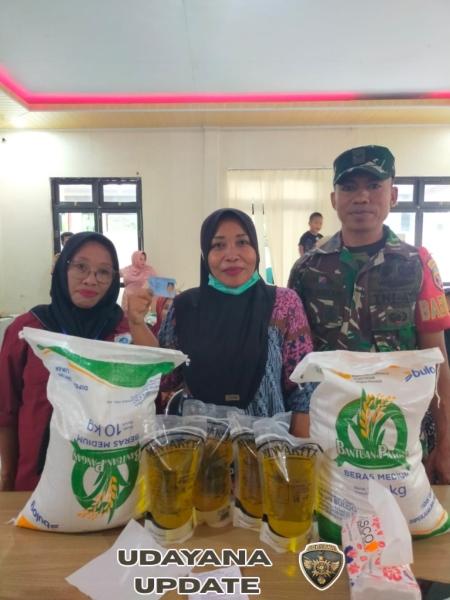 Babinsa Desa Tepas Sepakat Dampingi Penyaluran Bantuan Pangan untuk 195 KK di Kecamatan Brang Rea