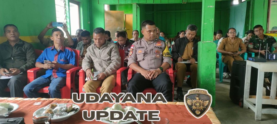 Babinsa Koramil Borong Dukung Evaluasi Program Kesehatan UPTD Puskesmas Colol