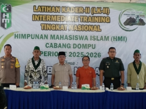 Dandim 1614/Dompu Hadiri LK-II Nasional HMI, Tegaskan Komitmen Bela Negara