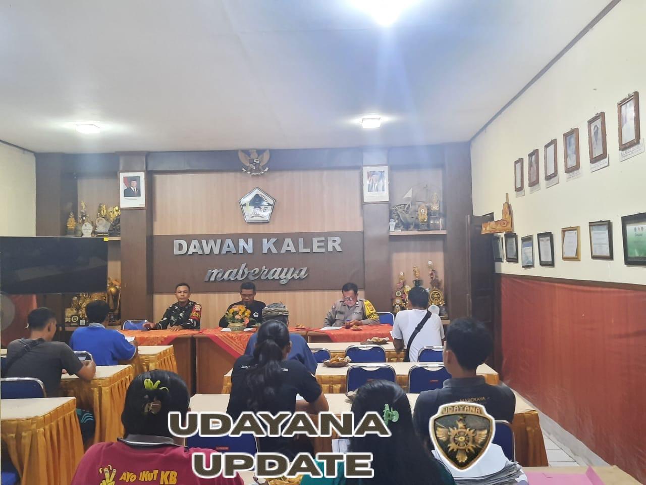 Atensi Rakor Sambut Tahun Baru, Babinsa Dawan Kaler Tegaskan Pentingnya Sinergi Dan Koordinasi