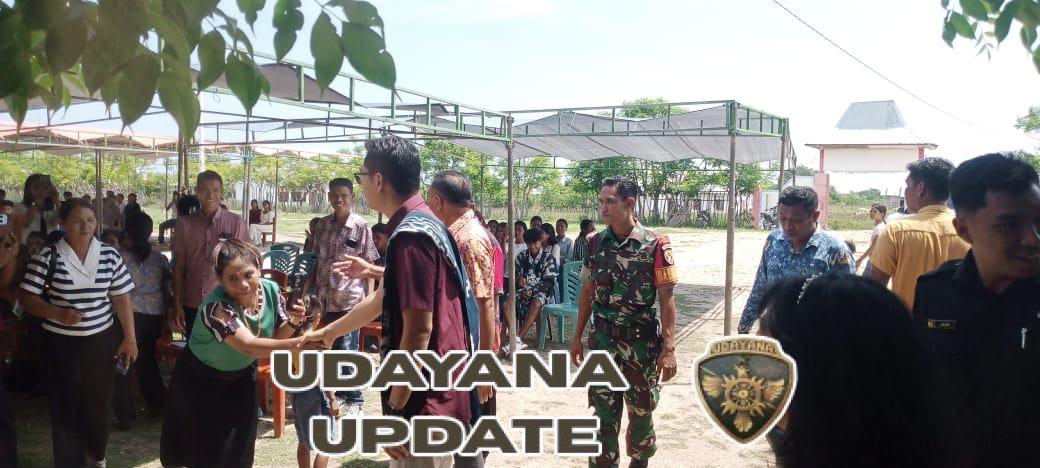 Babinsa Koramil 05/Waingapu Menghadiri Perayaan Natal Pelajar GBU di SMA N 2 Haharu