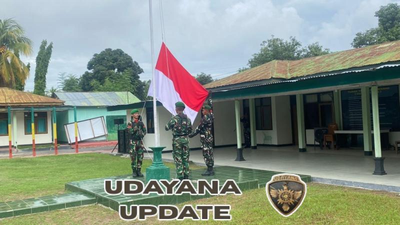 Dandim 1603/Sikka Pimpin Upacara Bendera Merah Putih
