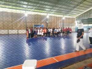Koramil 1628-01/Taliwang Amankan Jalannya Pertandingan Futsal Adhyaksa Cup II