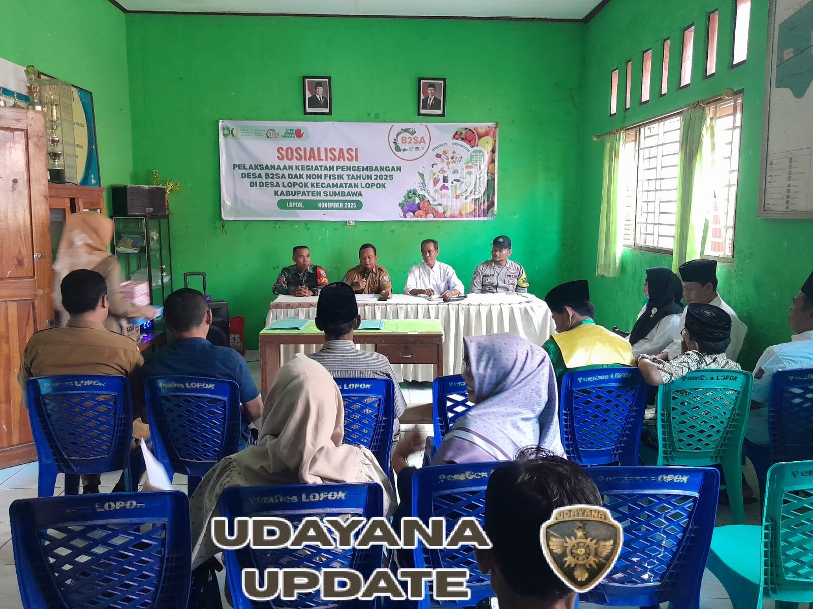 Babinsa Koptu Sirajuddin Kawal Pelantikan BPD Desa Lopok Periode 2019–2027