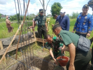 Kepemimpinan Letkol Gafur Thalib: Dandim 1617/Jembrana Pimpin Peletakan Batu Pertama Pembangunan Fisik KDKMP