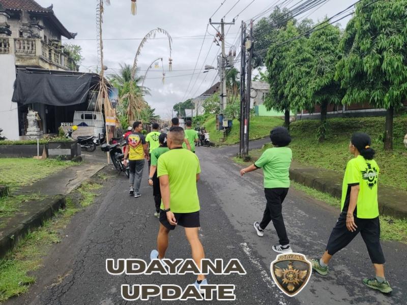 Jaga Kebugaran Dan Kekompakan, Personel Kodim Klungkung Joging Pagi Bersama