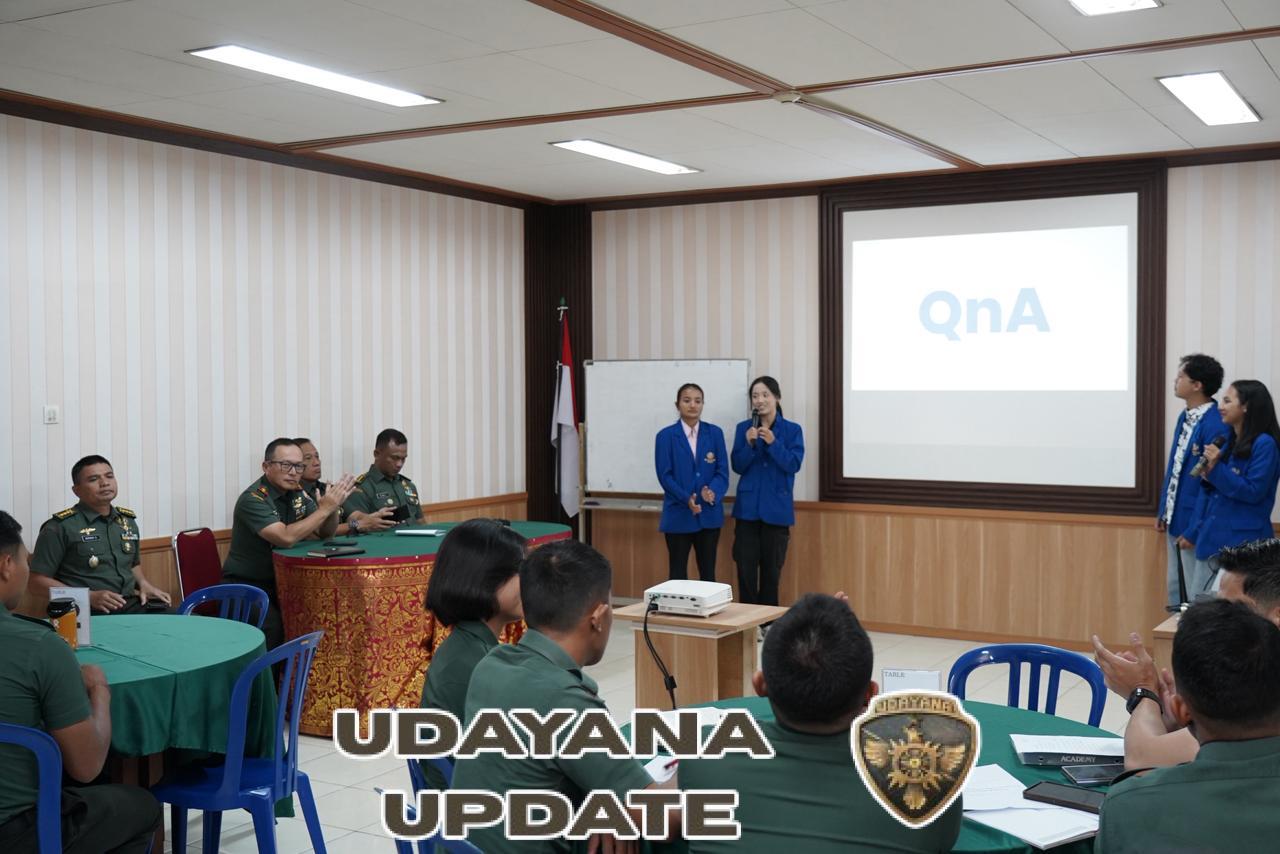 Pangdam IX/Udayana Gelar Kegiatan Sharing and Learning Bersama Mahasiswa Unwar