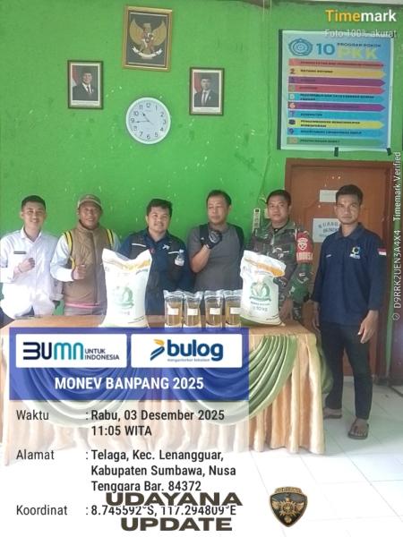 Wujudkan Program Tepat Guna, Koramil Ropang Aktif Dukung Monitoring Bulog