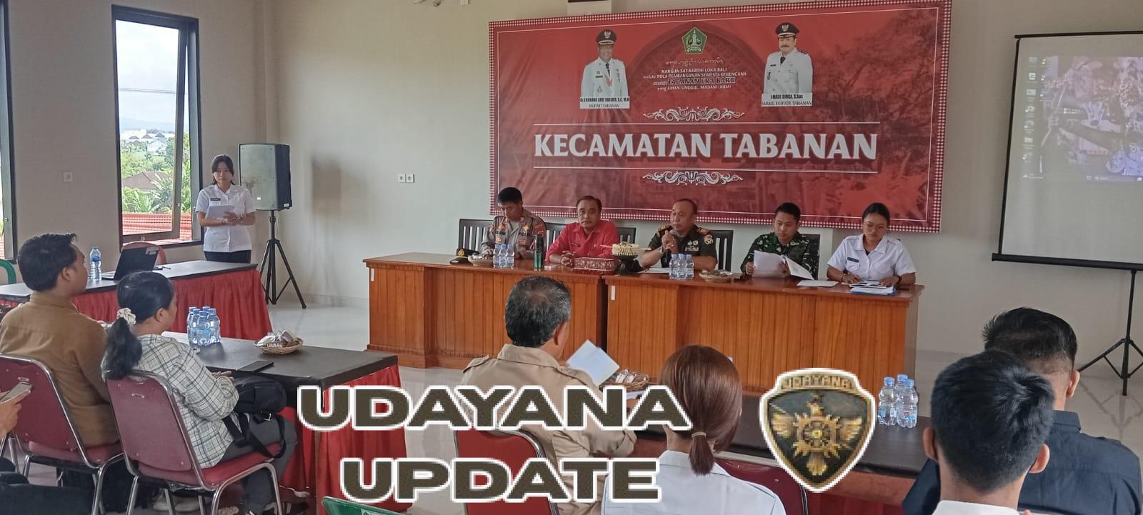 Danramil Tabanan Hadiri Rapat Pemerataan Penerima Manfaat ProgramMBG di Kec. Tabanan