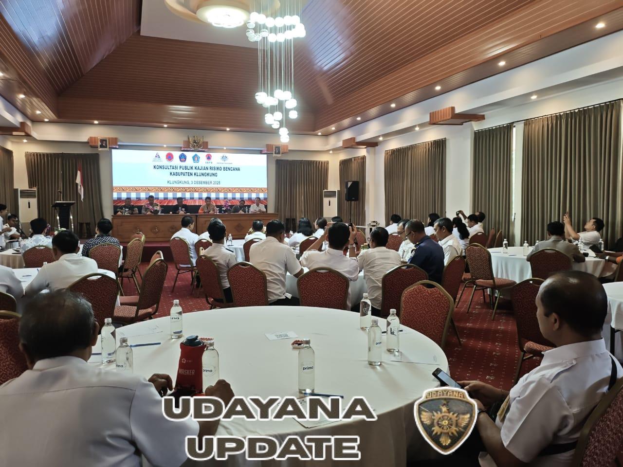Pasiops Kodim Klungkung Hadiri FGD Konsultasi Publik Kajian Resiko Bencana Kabupaten Klungkung