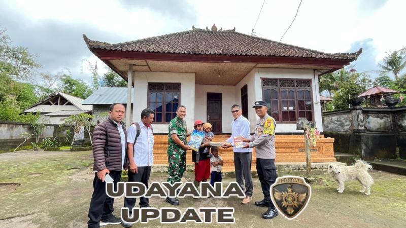 Babinsa Desa Landih Dampingi Penyaluran Bantuan Intervensi Gizi untuk Anak Kurang Gizi