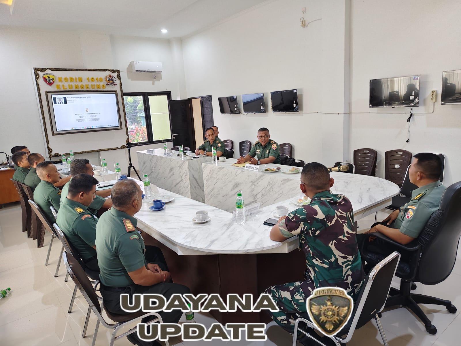 Tim Dalprogar Korem 163/WSA Kunjungi Kodim 1610/Klungkung