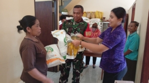 Babinsa Landih Hadiri Opname dan Serah Terima Proyek Rabat Beton Jalan Dukuh Buayang–Belong Penaga