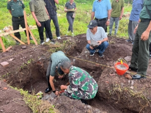 Dandim Jembrana Letkol Gafur Thalib Resmikan Pembangunan Fisik Koperasi Desa Merah Putih (KDKMP) di Ekasari