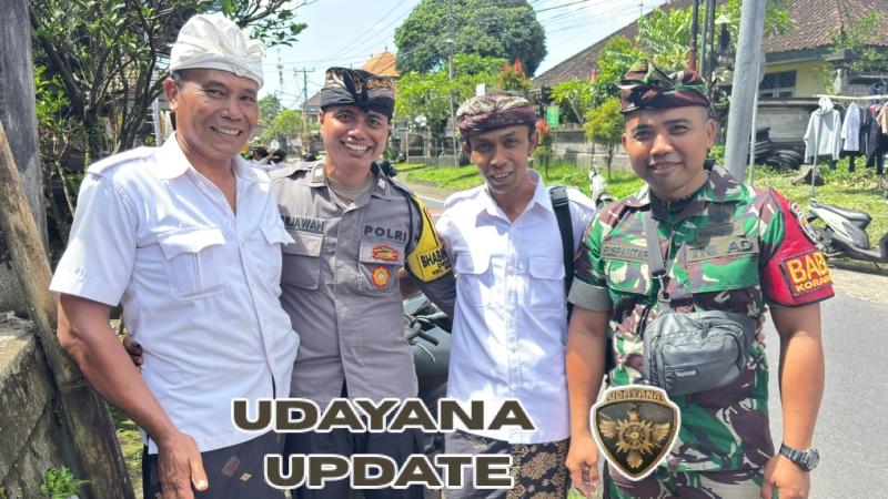 Babinsa Tohpati Atensi Pengukuhan Bendesa Dan Prajuru Adat