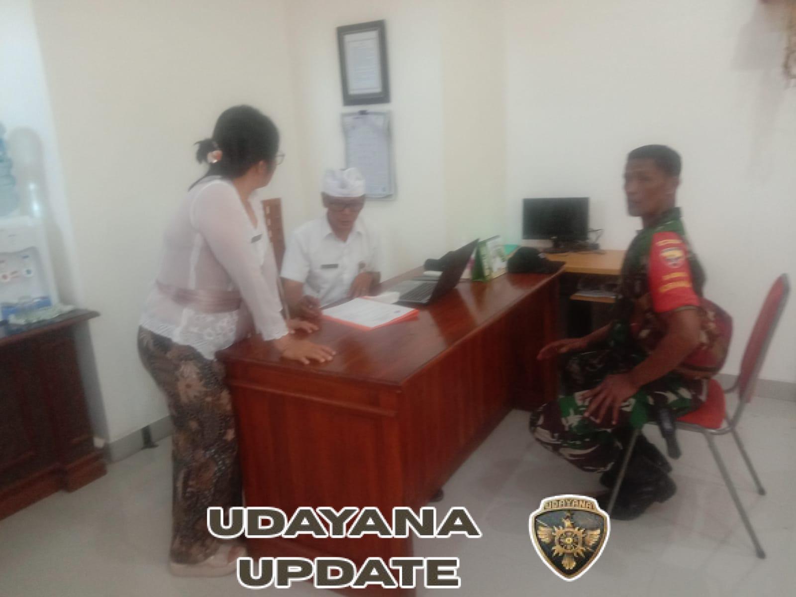 Gelar Silahturahmi Dan Komsos, Babinsa Korail Klungkung Bahas Lahan KDKMP Bersama Lurah Dan Kasi Ekobang Semarapura Kangin