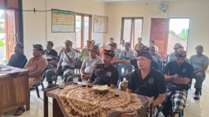 Babinsa Dan Bhabinkamtibmas Nyanglan Hadiri Sipandu Beradat