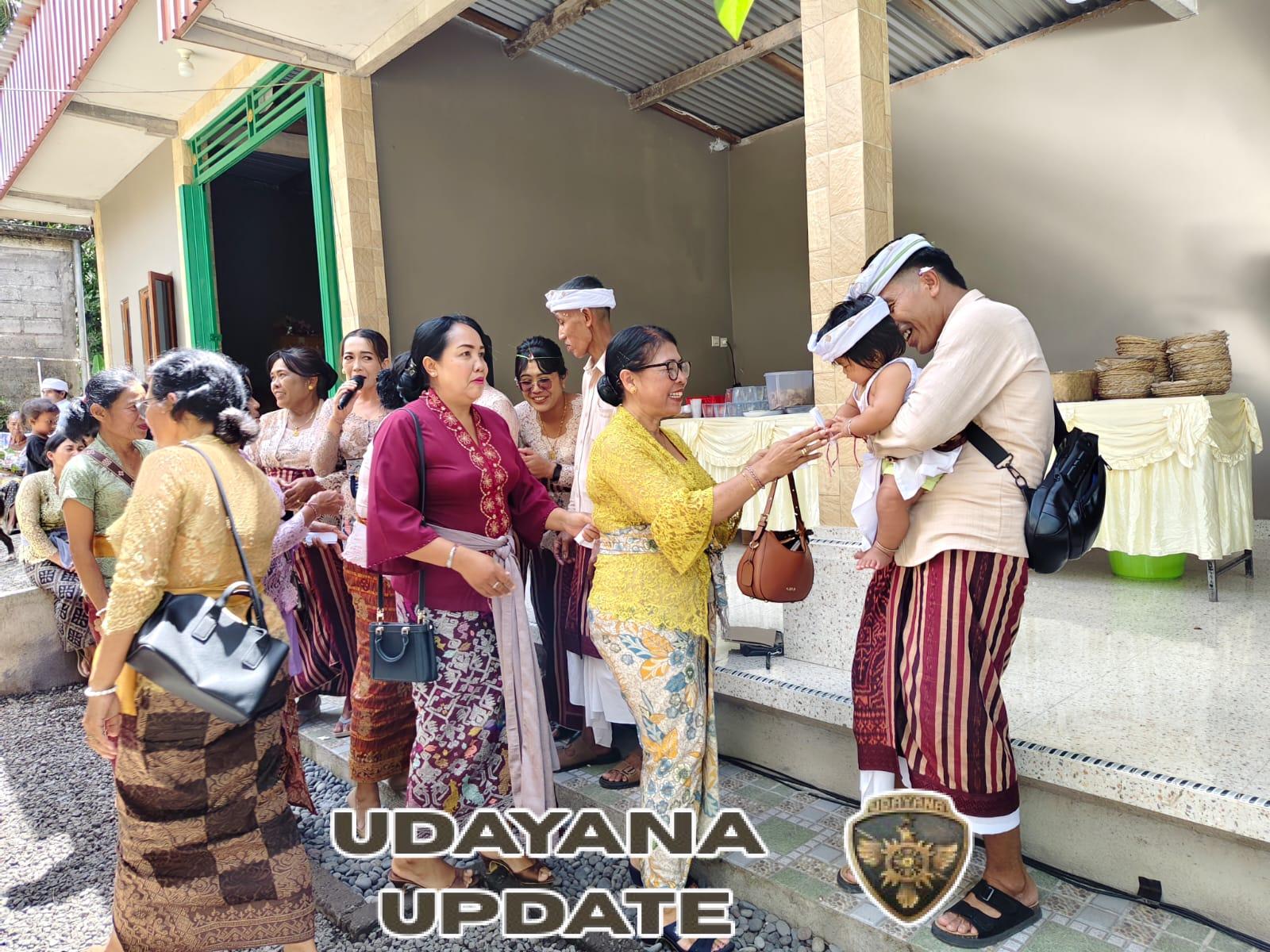 Dandim Klungkung Beserta Keluarga Besar Kodim Klungkung Hadiri Acara Enam Bulanan Anak Anggota