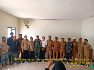 ‎Koramil 1607-03/Ropang Dukung Desa Ledang Bentuk Brigade Pangan