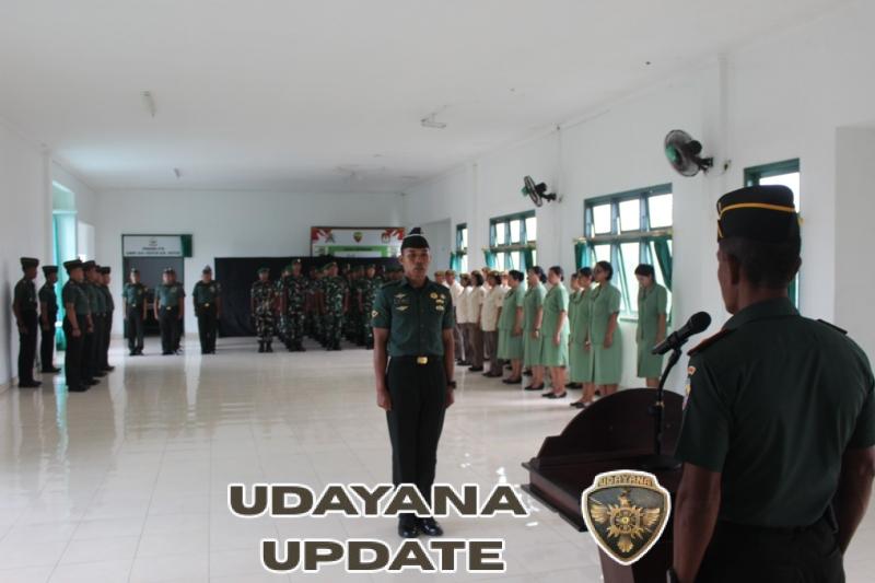 Kodim 1616/Gianyar Gelar Korp Raport Sambut Anggota Baru