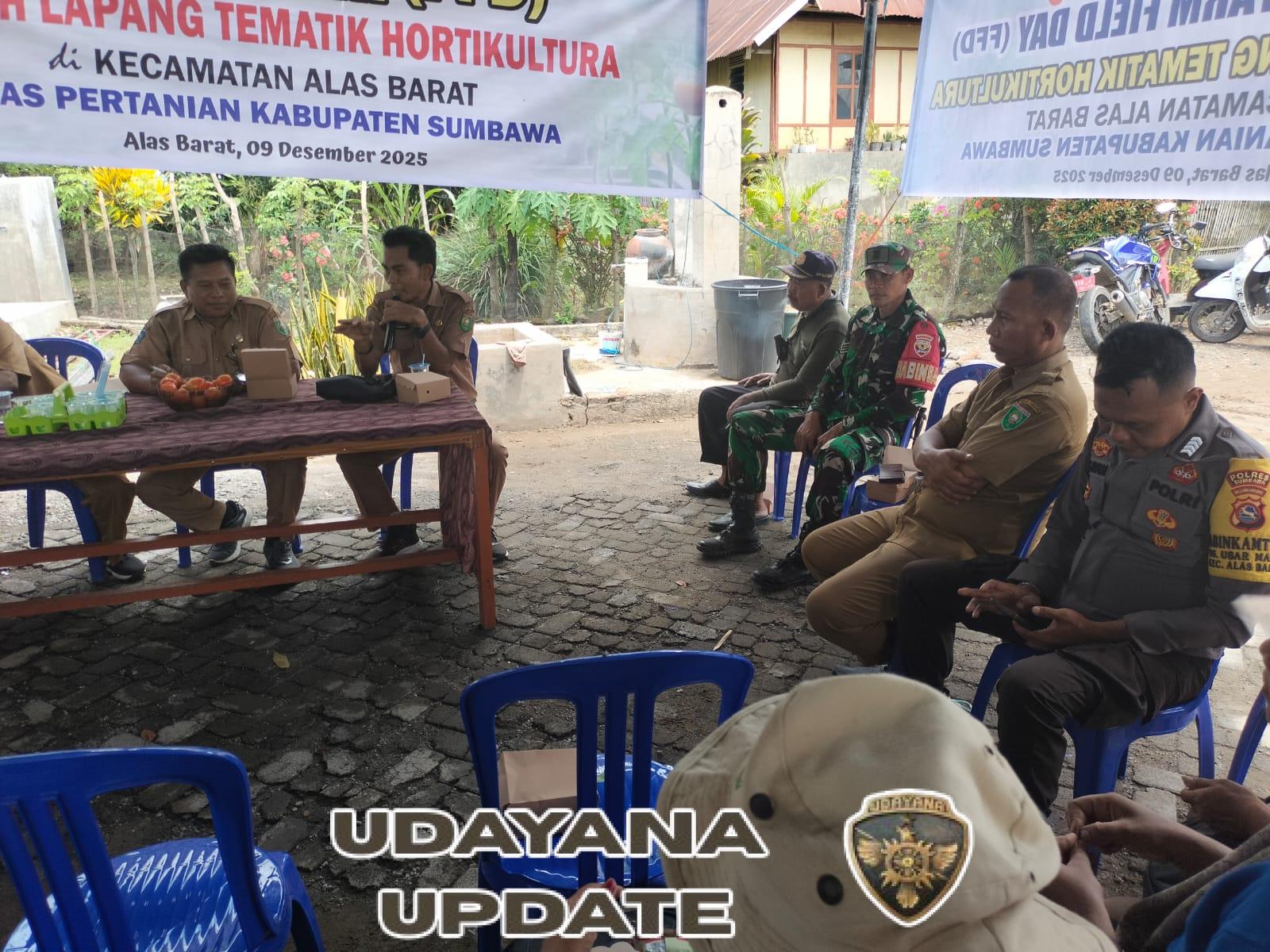 Dukung Peningkatan Ketahanan Pangan, Babinsa Usar Mapin Hadiri Sosialisasi Rembung Tani di Dusun Gelampar