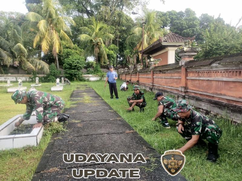 Kodim 1617/Jembrana Gelar Karya Bakti di TMP, Sambut Hari Juang TNI AD 2025