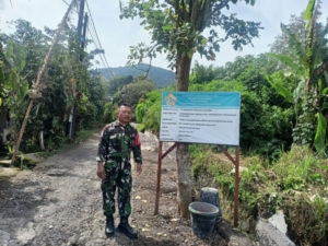 Koramil 1609-05/Sukasada Kawal Pembangunan Saluran Air Sepanjang 310 Meter di Pancasari