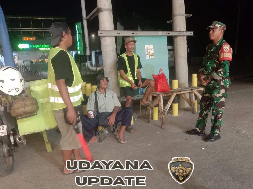 Koramil 1607-04/Alas Gencarkan Patroli Keamanan, Warga Diimbau Waspada Musim Hujan