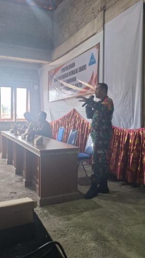 Babinsa Timuhun Atensi Penyuluhan Bina Keluarga Remaja