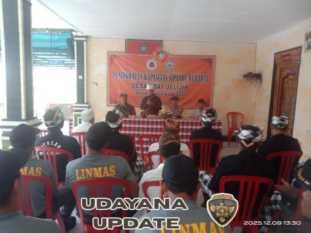 Babinsa dan Bhabinkamtibmas Jelijih Punggang Jadi Narasumber Kegiatan Peningkatan Kapasitas SIPANDU Beradat 2025 di Tabanan