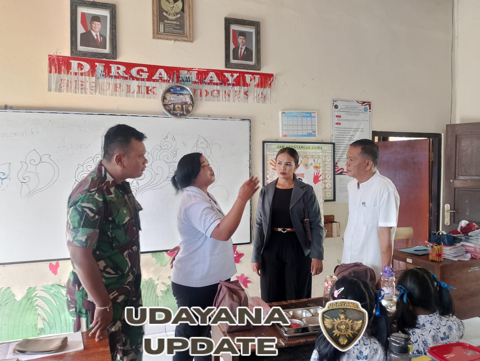 Dukung Program Nasional, Babinsa Dampingi Peninjauan Distribusi Makan Bergizi Gratis di Guwang