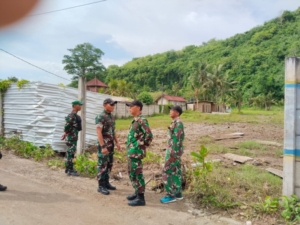 Dandim Klungkung Turun Ke Lokasi, Cek Situasi Dan Kondisi Pasca Banjir Di Obyek Wisata Crystal Bay
