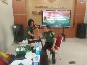 Kodim 1617/Jembrana Gelar Donor Darah, Peringati Hari Juang TNI AD Ke-80