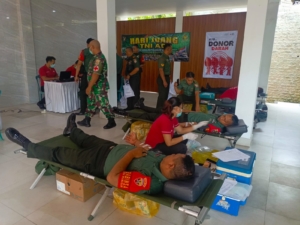 Sambut Hari Juang Kartika ke-80, Kodim Tabanan Bersinergi dengan PMI Gelar Donor Darah di TMPN Pancaka Tirta