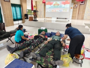 Kodim Klungkung Gelar Donor Darah Peringati Hari Juang TNI AD Ke 80