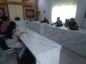 Kodim Klungkung Bersama Tim Pendampingan Koperasi Merah Putih Kabupaten Klungkung Gelar Penyamaan Persepsi Terkait Lahan KDKMP