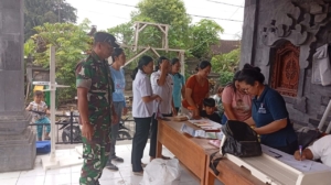 Babinsa Undisan Dampingi Kegiatan Posyandu Balita sebagai Upaya Cegah Stunting