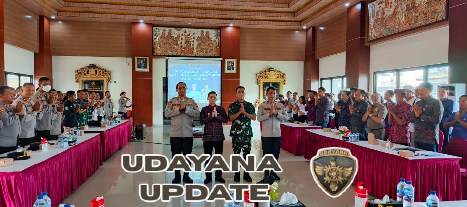 Songsong Natal 2025 Dan Tahun Baru 2026 Di Kabupaten Klungkung, Forkopim Dan Lintas Sektor Gelar Rapat Koordinasi