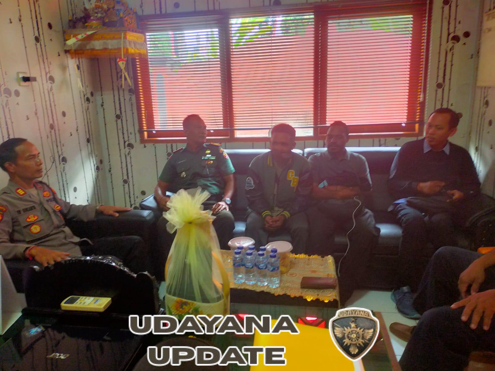 Danramil Sukasada Bersama Kapolsek Koordinasi Pengamanan Ibadah Natal Aliansi Mahasiswa Papua